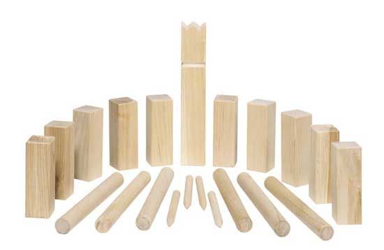 Wikinger Schach Kubb klein