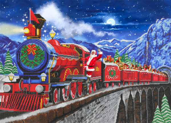 Santa Express, Crystal Art Kit