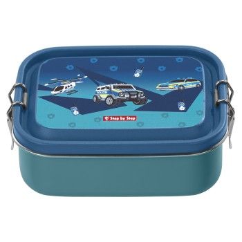 Edelstahl-Lunchbox Police
