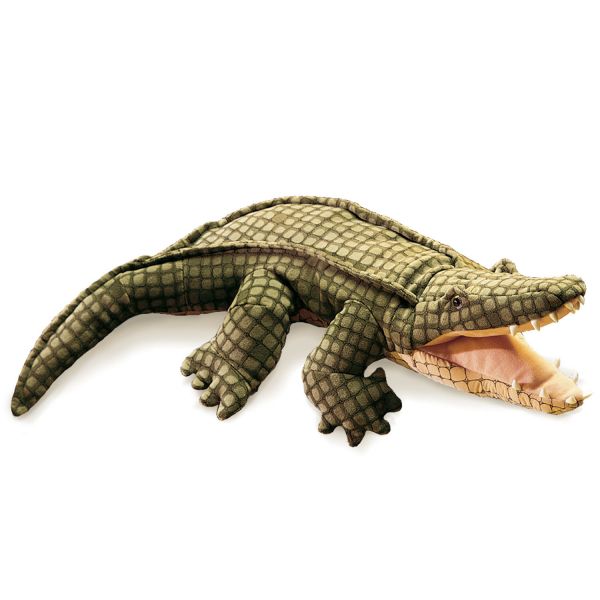 Handpuppe Alligator