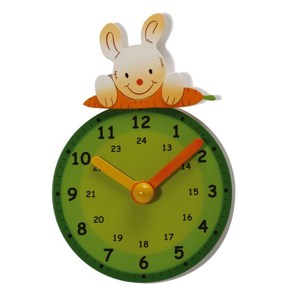 WEIZENKORN Lernuhr Hase