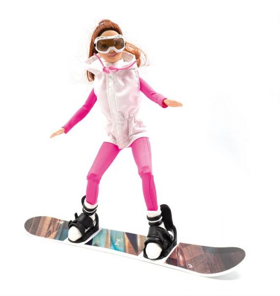 Winterpuppe Snowboard