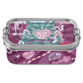 Edelstahl-Lunchbox Glitter Heart Hazle