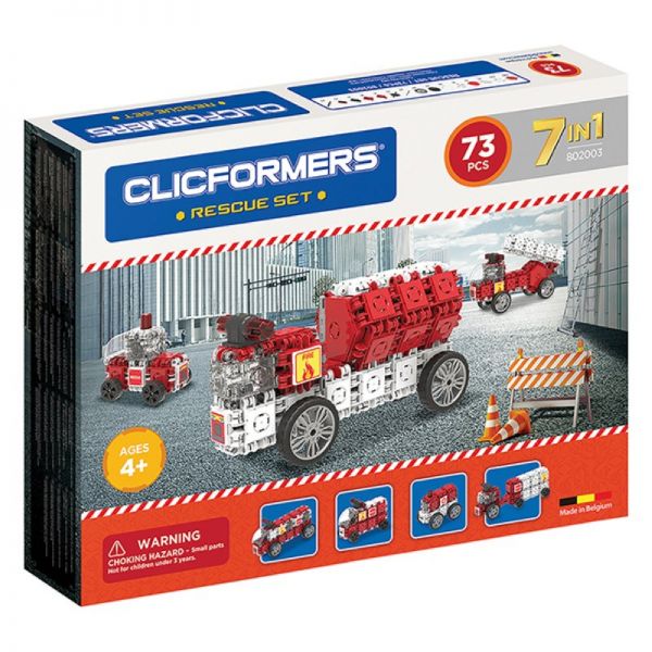 Rescue Set 73tlg. aus Kunststoff zum Stecken 73 Teile