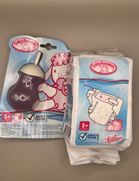 Baby Annabell Bundle Flasche und Windeln