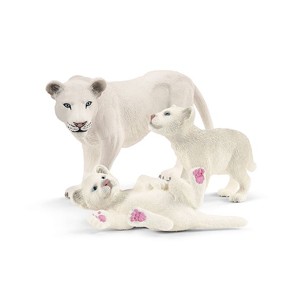 Löwenmutter mit Babys