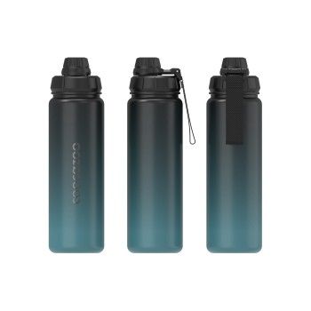 Isolierte Edelstahl-Trinkflasche, Gradient Teal
