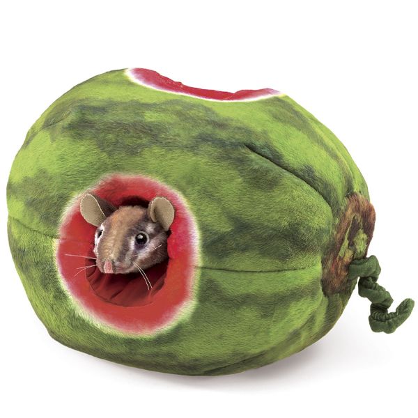 Handpuppe Streifenhörnchen in Melone