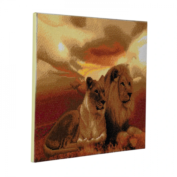 Lions of the Savannah, Crystal Art Kit