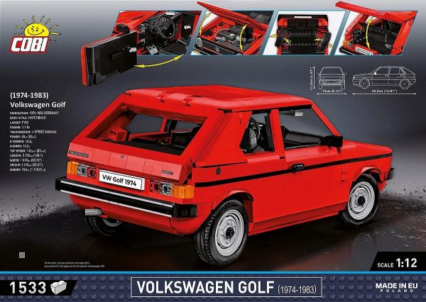 1:12 VW Golf / 1510 pcs. VW Golf 1974-1983