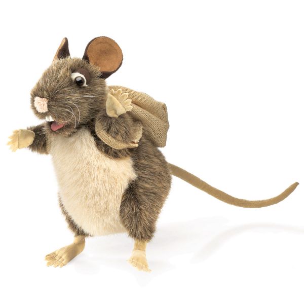 Handpuppe Ratte die gerne sammelt