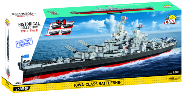 Battleship Iowa-Klasse / 2685p. (4 in 1 Schlachtschiff)