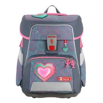 SPACE Schulranzen-Set Glitter Heart, 5-teilig