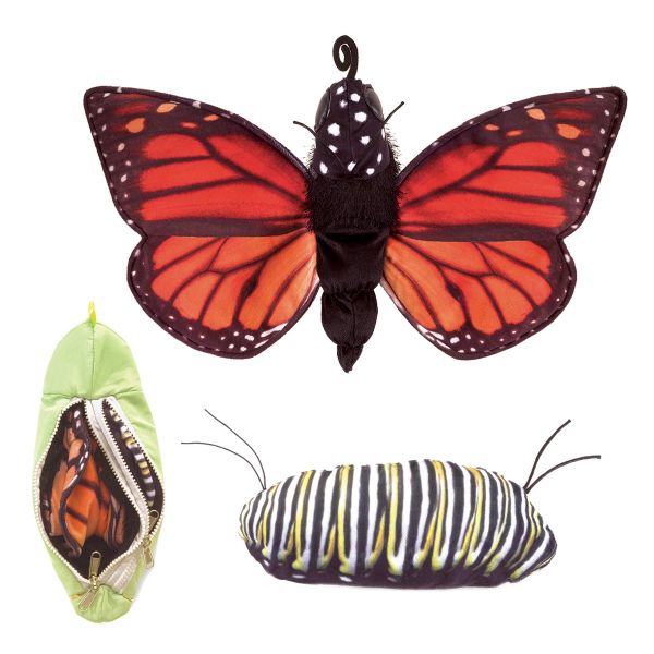 Handpuppe Metamorphose Schmetterling