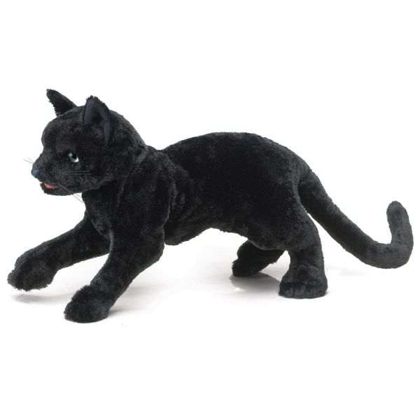 Handpuppe Schwarze Katze