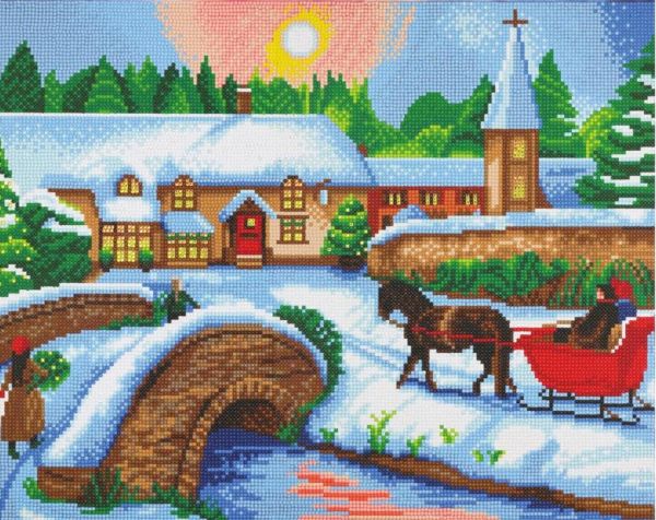 Winter Village, Crystal Art Kit